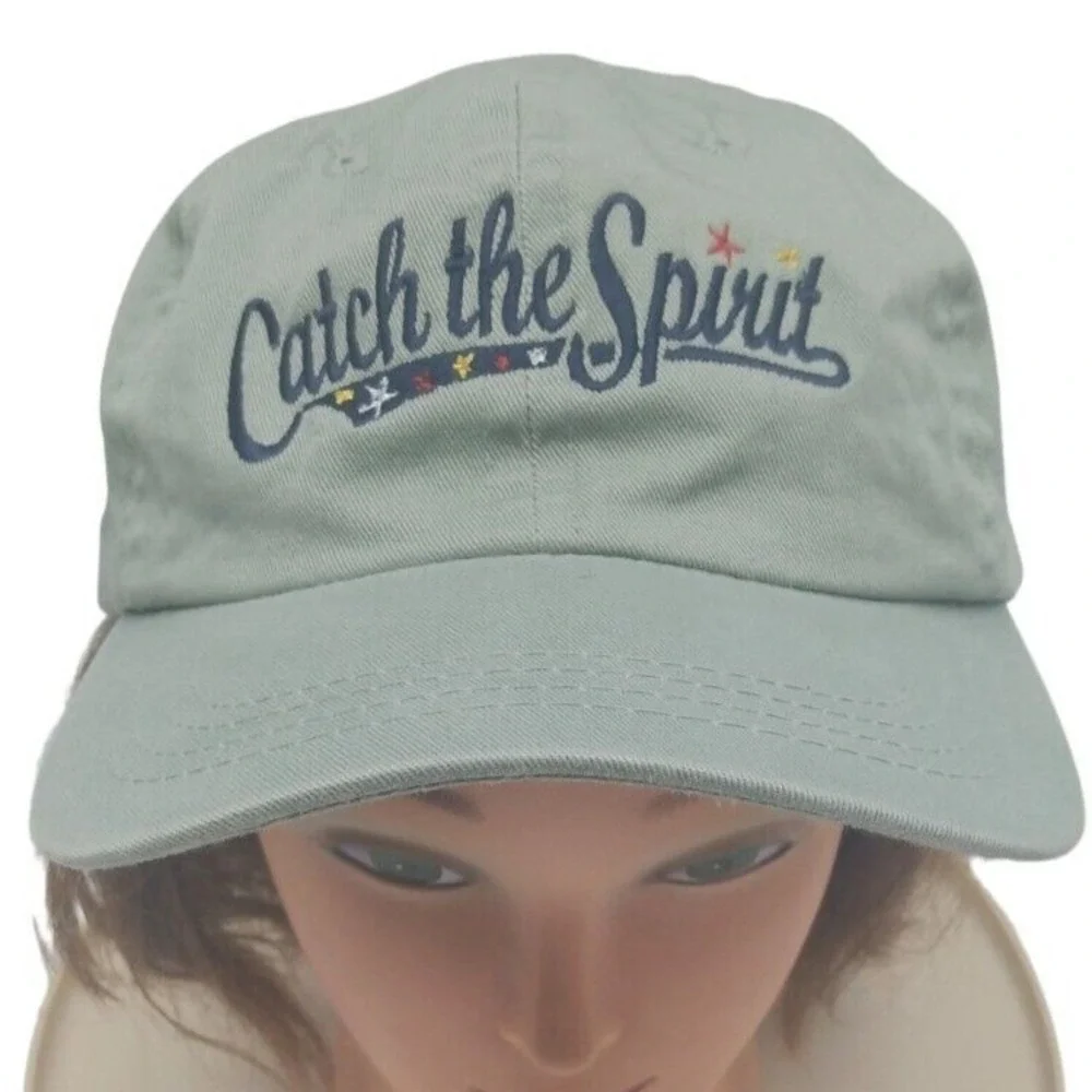 CATCH the SPIRIT Adult Adjustable Strap Back Golf Hat, Green, USGA Baseball Cap